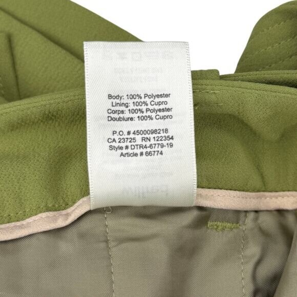 Aritzia Wilfred Tie Front Short In Green Women's Size 0 - Picture 4 of 5